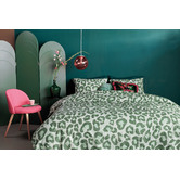 Bedding House Green Fabrice Cotton Quilt Cover Set