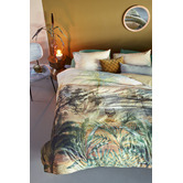 Bedding House Green Panoramic Cotton Quilt Cover Set