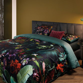 Bedding House Dark Green Dusk to Dawn Cotton Sateen Quilt Cover Set