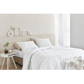 Bedding House White Basic Organic Cotton Quilt Cover Set