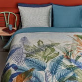 Bedding House Blue Isla Cotton Sateen Quilt Cover Set