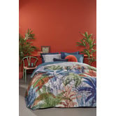 Bedding House Blue Isla Cotton Sateen Quilt Cover Set