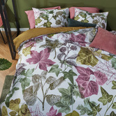 Bedding House Multi-Colour Ivy Cotton Quilt Cover Set