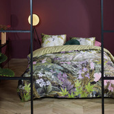Bedding House Green Charming Cotton Sateen Quilt Cover Set