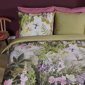 Bedding House Green Charming Cotton Sateen Quilt Cover Set