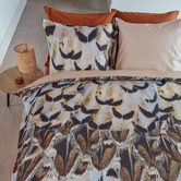 Bedding House Natural Giselle Cotton Sateen Quilt Cover Set