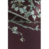 Bedding House Dark Red Blossom Cotton Sateen Quilt Cover Set