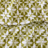 Bedding House Green Mae Cotton Quilt Cover Set