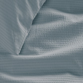 Bedding House Blue Grey Summer Cotton Satin Quilt Cover Set