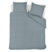 Bedding House Blue Grey Summer Cotton Satin Quilt Cover Set