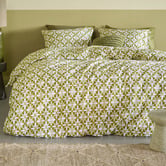 Bedding House Green Mae Cotton Quilt Cover Set