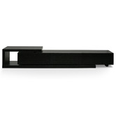 Harper &amp; Hindley Black Helin Extendable Entertainment Unit