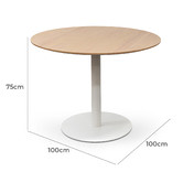 Harper &amp; Hindley Natural Lupe Round Meeting Table