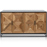 Harper &amp; Hindley Lucius 4 Door Oak Wood Sideboard