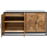 Harper &amp; Hindley Lucius 4 Door Oak Wood Sideboard