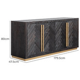 Harper &amp; Hindley Kiara 4 Door Sideboard