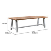 Harper &amp; Hindley Mason Acacia Wood Outdoor Dining Table