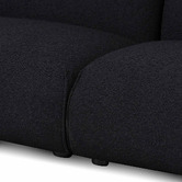 Harper &amp; Hindley Black Jacque 3 Seater Boucle Sofa