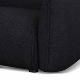 Harper &amp; Hindley Black Jacque 3 Seater Boucle Sofa