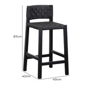 Harper &amp; Hindley 65cm Jacob Oak Wood Barstool