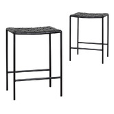 Harper &amp; Hindley 66.5cm Magnus Genuine Leather Bar Stools