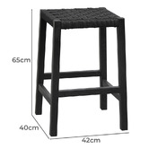 Harper &amp; Hindley 65cm Dakota  American Oak Wood Bar Stool