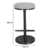 Harper &amp; Hindley 68cm Finley Boucle Bar Stool