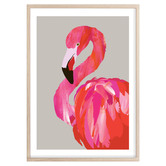 Campana Collective Fancy Flamingo Printed Wall Art