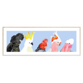 Campana Collective Australian Cockatoos Panorama Printed Wall Art