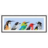 Campana Collective Australian Backyard Birds Panorama Printed Wall Art