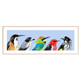 Campana Collective Australian Backyard Birds Panorama Printed Wall Art