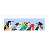Campana Collective Australian Backyard Birds Panorama Printed Wall Art