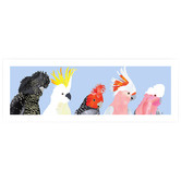 Campana Collective Australian Cockatoos Panorama Printed Wall Art