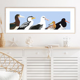 Campana Collective Australian Seabirds Panorama Printed Wall Art