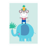 Campana Collective Eddy Elephant Printed Wall Art
