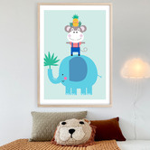 Campana Collective Eddy Elephant Printed Wall Art