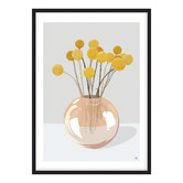 Campana Collective Billy Buttons Still Life Printed Wall Art