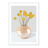 Campana Collective Billy Buttons Still Life Printed Wall Art