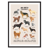 Campana Collective Dog Breed Personalities Framed Printed Wall Art
