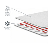 Tontine Extra Large Coral Fleece Heated Throw