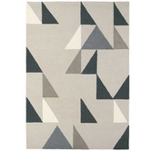 Scion Grey Modul Hand-Tufted Wool Rug