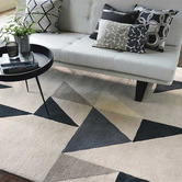 Scion Grey Modul Hand-Tufted Wool Rug