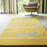 Scion Mustard Fox Hand-Tufted Wool Rug