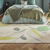 Scion Green &amp; Beige Oxails Juniper Hand-Tufted Pure New Wool Rug