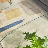 Scion Papaya Composition Hand-Tufted Pure New Wool Rug