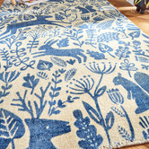 Scion Cobalt Kelda Hand-Tufted Pure New Wool Rug