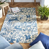 Scion Cobalt Kelda Hand-Tufted Pure New Wool Rug