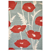Scion Red Poppy Pop Hand-Tufted Pure New Wool Rug