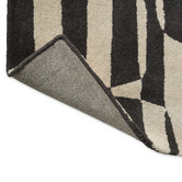 Scion Charcoal Lohko Stripe Hand-Tufted Wool Rug