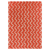 Scion Coral Ribbon Hand-Tufted Wool Rug